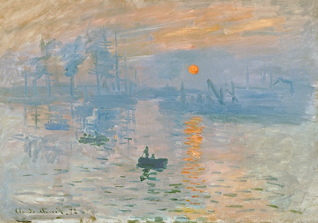 MMT3729 Credit: Impression: Sunrise, 1872 (oil on canvas) by Monet, Claude (1840-1926) Musee Marmottan, Paris, France/ Giraudon/ The Bridgeman Art Library Nationality / copyright status: French / out of copyright